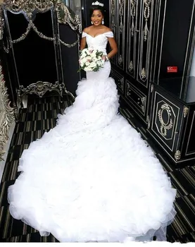 Afrikos Vestuvių Suknelės, Vestuvių Suknelė 2021 Naujas Stilius Undinė Vestuvių Suknelės Nėriniai Vestuvių Suknelė 5568