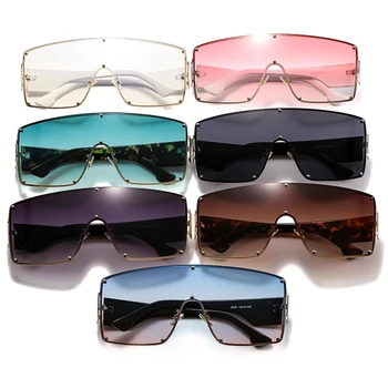 Aikštėje negabaritinių akiniai nuo saulės moterims mados taškus Prekės Dizaineris aišku, atspalvių, Akiniai nuo saulės Gradientas UV400 Akiniai