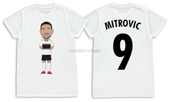 Aleksandar Mitrovic Fulham Vektoriaus Galvos Suaugusiųjų Marškinėliai Dydžiai S-XXL Neoficialiais