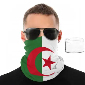 Alžyras Vėliavos Veidą Skara Su 2 Vnt Filtras universalią Skarą lankelis jojimo kaukė