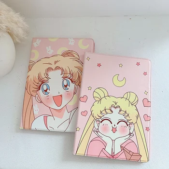 Animacinių filmų Mielas Sailor Moon Minkštas Tablet Case For iPad Oro 1 2 3 Mini 4 5 Pro 2017 2018 2019 2020 Dangtis