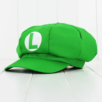 Anime Super Mario Skrybėlę Bžūp Luigi Bros Cosplay Beisbolo kepuraitės Žaidimas Cosplay skrybėlę