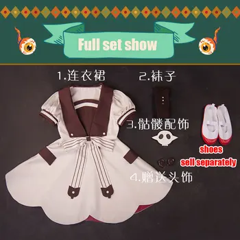 Anime Tualetas-Privalo Hanako-kun Jibaku Shounen Yashiro Nene Ningning Lolita JK Suknelė Cosplay Kostiumas Helovinas Kostiumas Mergaitėms Wome