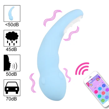 APP Vibratorius Bluetooth Nuotolinio valdymo U Tipo Vibratorius, Sekso Žaislas Moterims Av Magija Phone 