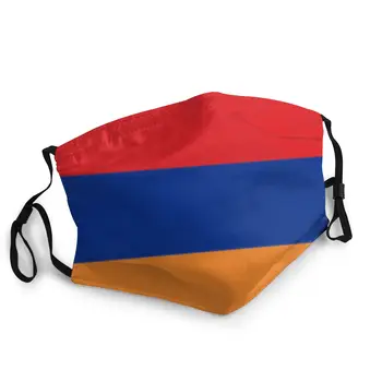 Armėnijos Vėliava Daugkartinio naudojimo Madinga Burnos, Veido Kaukė Anti Vėjo apsauga nuo dulkių Poliesteris apsauginis Dangtis Mufelinė Vyrams, Moterims