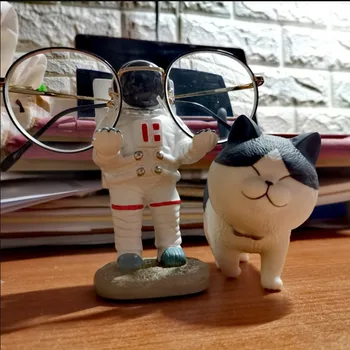 Astronautas Statula Akiniai Stovėti Astronautas Multi-purpose Atlikti mobiliojo ryšio telefono / Akiniai / IPAD / Pen Stovėti Namų Darbastalio Apdaila