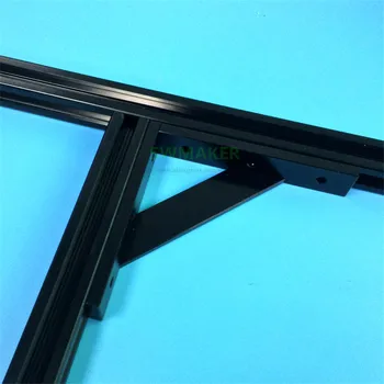 Atnaujinti anoduoto aliuminio rėmas, Armavimo 2020 kryžiaus profilio kampas V-įpjovos Tronxy X3 Tevo Tarantula 3D spausdintuvas