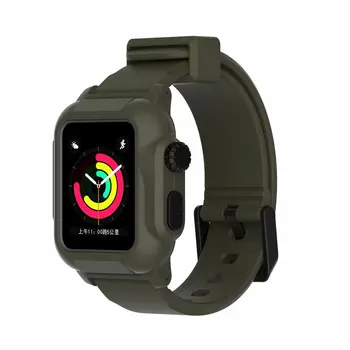 Atsparus vandeniui Atveju+Silikoninis Dirželis Apple Watch Band Serijos 6/5/4/3/SE Plaukimo Banglente Apyrankę Padengti iWatch 42mm 40mm 44mm