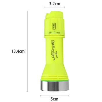 Aukštos kokybės T6 LED Vandeniui scuba Diver Nardymo Žibintuvėlis povandeninės Blykstės Šviesos Fakelas