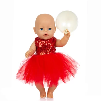Aukštos Kokybės Valymo Suknelė Drabužiai Tinka gimęs kūdikis 43cm Lėlės Drabužiai Lėlės Priedai 17inch Baby Doll