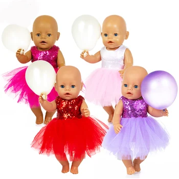 Aukštos Kokybės Valymo Suknelė Drabužiai Tinka gimęs kūdikis 43cm Lėlės Drabužiai Lėlės Priedai 17inch Baby Doll
