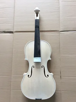 Aukščiausios klasės smuikas 4/4 balta Guarneri modelis 1741 nelakuoti rankų smuikas