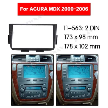 Automobilio multimedijos Grotuvas rėmas 2000 2001-2006 m. ACURA MDX 2 DIN Audio Panel Mount Montavimas Brūkšnys Rėmo Adapteris automobilinis DVD fasciją