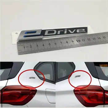 Automobilio Stilius Už Naujas BMW EDrive Galiniai Kamieno Pusės Sparnas Emblema Logotipas Ženklelis Lipdukas X1 X3 X4 X5 X6 X7