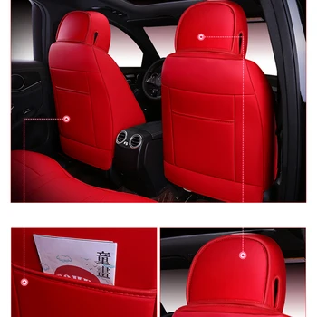 Automobilio Vėjo Auto automobilių karvės odos odos sėdynės padengti Toyota RAV4 PRADO Highlander COROLLA 