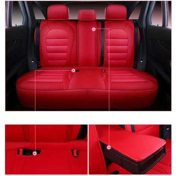 Automobilio Vėjo Auto automobilių karvės odos odos sėdynės padengti Toyota RAV4 PRADO Highlander COROLLA 