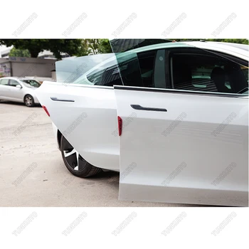 Automobilių Durų Bamperis Raštas PVC Tesla Model 3/S/X Reikmenys, Durų Guard Apsauginė Modelis 3 4 Vienetų / Set