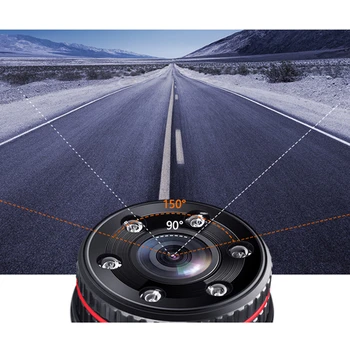 Automobilių DVR kamera brūkšnys Cam 4k 3 Colių 1080P Full HD Brūkšnys Kamera 170 Laipsnių Dashcam Automobilių Naktinio Matymo G-Sensorius Automobilių Fotoaparatas, Diktofonas