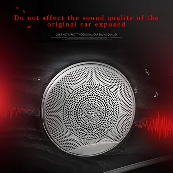 Automobilių garsiakalbio dangtelis Benz W213 W205 GLC AMG E C Klasės auto priekinės galinės durys garso muzikos mid range loudspeakes atveju apdaila lipdukas