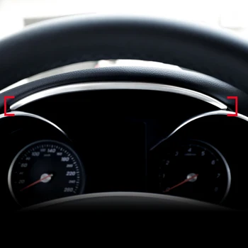Automobilių nerūdijančio plieno apdaila žiedas galiniu langu Oro kondicionavimo angos Durų Rankena padengti Mercedes Benz C Klasė W205-2017 GLC