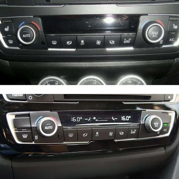 Automobilių oro kondicionavimo sistema mygtukai BMW F30 F20 3 serijos šildytuvas, rankenėlė, blizgančiais apdailos dangtelio apdaila 64119287344