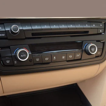 Automobilių oro kondicionavimo sistema mygtukai BMW F30 F20 3 serijos šildytuvas, rankenėlė, blizgančiais apdailos dangtelio apdaila 64119287344