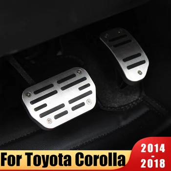 Automobilių Reikmenys iš Aliuminio lydinio Akceleratoriaus Dujų pedalas Stabdžių pedalo ir Dangtis Toyota Corolla E160 E170 2016 2017 2018