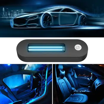 Automobilių UV Baktericidinė Lempa Automobilio Salono Stogo Įkrovimo Echargeable Nešiojamų Namų USB Varomas Automobilis Atmosfera Šviesos