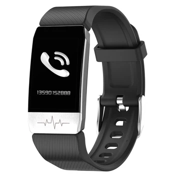 Bakeey T1 Termometras, Temperatūros Matavimo EKG Sveikatos Stebėti Smartband Paleisti Maršrutą Sekti Muzikos Ryškumo Kontrolės SmartWatch