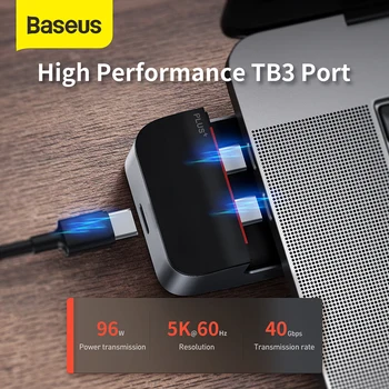 Baseus 9 Port USB C HUB į HDMI Adapteris, skirtas 