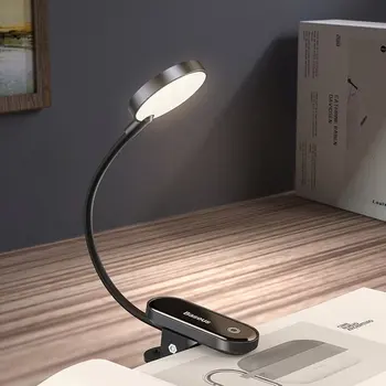 Baseus komfortą skaitymo mini įrašą lempa, tamsiai pilkos spalvos, stalo lempa