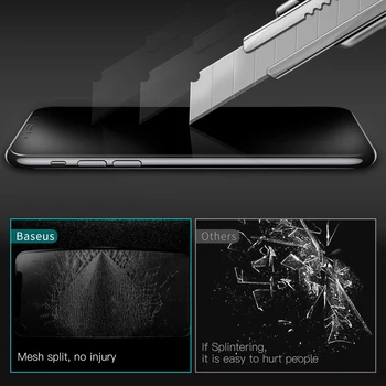 Baseus Visu Screen Protector, iPhone X 3D Matinio Ekrano Saugotojas, Grūdintas Stiklas iPhone10 Minkštas Kraštas Matinis Stiklas