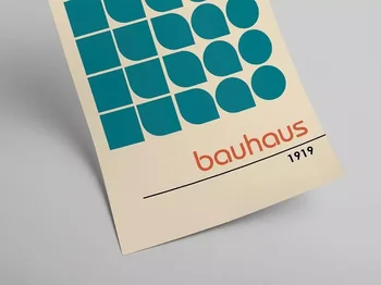 Bauhaus plakatas, 100 metų Bauhaus, Bauhaus Paroda spausdinti, Herbert 