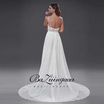 BAZIIINGAAA 2020 Naujas Prabangus Vestuvių Suknelė nėrinių zawalcowany plius dydis vestuvių suknelė priimame individualius