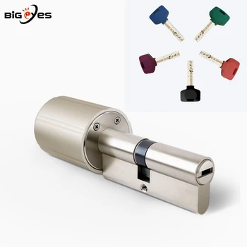 Bigeyes Originalus TUYA Smart Lock Core Cilindrų Protingas Durų Užraktas su Šifravimo Raktai Dirbti su Tuya APP 