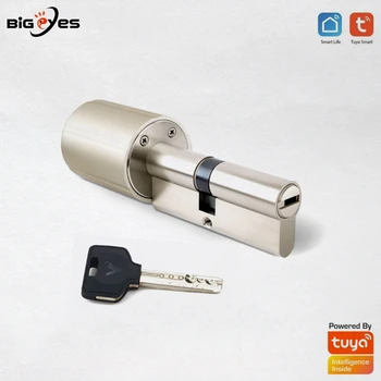 Bigeyes Originalus TUYA Smart Lock Core Cilindrų Protingas Durų Užraktas su Šifravimo Raktai Dirbti su Tuya APP 