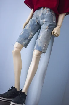 BJD doll drabužius 1/3 1/4 MSD DD Dėdė dydis mados tendencija ripped jeans midtrousers lėlės kelnes priedai 20488