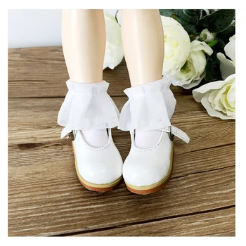 BJD kojinės mielas baltas nėrinių kojinės 1/3 1/4 BJD doll Giant baby doll kojinės lėlės priedai trumpos kojinės
