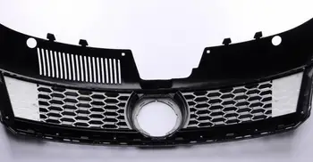 Blizgus/matinis juodas dažytos Honeybomb stiliaus ABS lenktynių automobilių kėbulo priekinės grotelės Volkswagen CC 2013-2018 m., pakeičiant tipą