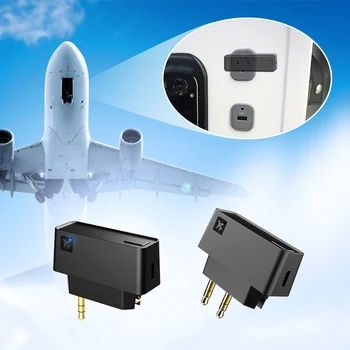 Bluetooth 5.0 Aviakompanijų Lėktuvo Skrydžio Adapteris Stereo A2DP Siųstuvas, Apple Air Ankščių Airpods 2 3 Pro TWS 