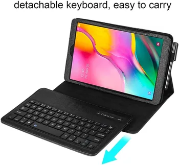 Bluetooth Keyboard Case for Samsung Galaxy Tab A6 10.1 2016 2019 SM-T580 T585 510 T515 Nuimamas Wireless Keyboard Cover+Dovana