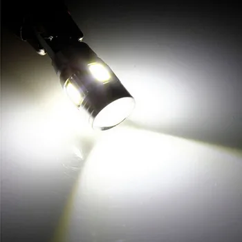 BOAOSI 2x W5W Canbus LED Auto Lemputė lemputės su Projektoriaus Objektyvas 