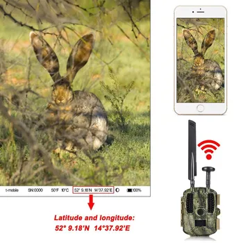 BOBLOV Medžioklės Kamera, GPS Belaidžio 4G FDD LTE Remote APP Kontrolės Camo Medžioklės Žaidimas Takas Kamera Laukinės gamtos Nuotraukų gaudyklė, 4G, 3G HD 11080