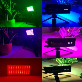 Boling BL P1 RGB LED Vaizdo Šviesos Visą 0-360 2500-8500K Spalva CRI96+ Su Ličio Baterija 2930mAh Studija Lauko
