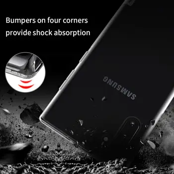 Case For Samsung Galaxy Note 10 10+ Nillkin Pobūdžio minkštos TPU silikono aišku, Skaidrus galinis Dangtelis Atveju 