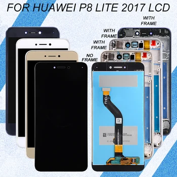 Catteny P9 Lite 2017 Ekrano Ir Huawei P8 Lite 2017 Lcd Su Touch Ekranas Skaitmeninis Keitiklis Komplektuojami Su Rėmo Nemokamas Pristatymas Su Įrankiu