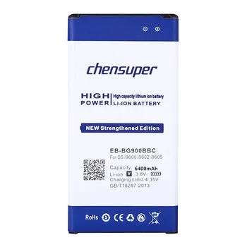 Chensuper 6400mAh EB-BG900BBC Li-ion Telefonų Baterijų 