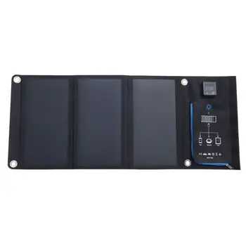 CNH Nešiojamų 21W Sulankstomas Saulės baterijų Įkroviklio Dual USB jungtys 4A max Rezultatų Galia Banko 