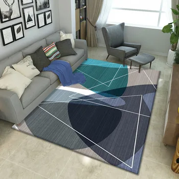 Custom Šiaurės stiliaus Abstraktus Menas Kilimai kambarį Aukštos kokybės geometrinis stačiakampis, Kilimėlių Kavos staliukas, miegamajame sofos, Kilimas