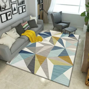 Custom Šiaurės stiliaus Abstraktus Menas Kilimai kambarį Aukštos kokybės geometrinis stačiakampis, Kilimėlių Kavos staliukas, miegamajame sofos, Kilimas